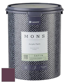 MONS SATIN PAINT – 100% акриловая полуматовая краска, 12% блеска цвет NCS S 6030-R30B 