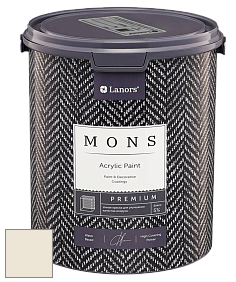 MONS PREMIUM PAINT – 100% акриловая интерьерная краска с шелковистым матовым блеском цвет NCS S 0804-Y10R 