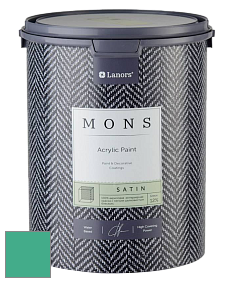 MONS SATIN PAINT – 100% акриловая полуматовая краска, 12% блеска цвет NCS S 2050-B90G 