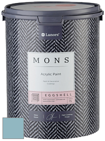 MONS EGGSHELL PAINT – 100% акриловая шелковисто-матовая краска, 7 % блеска цвет MONS 17 Незабудка