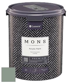 MONS PREMIUM PAINT – 100% акриловая интерьерная краска с шелковистым матовым блеском цвет NCS S 4010-G10Y 