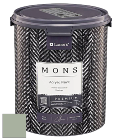 MONS PREMIUM PAINT – 100% акриловая интерьерная краска с шелковистым матовым блеском цвет NCS S 3010-G30Y 