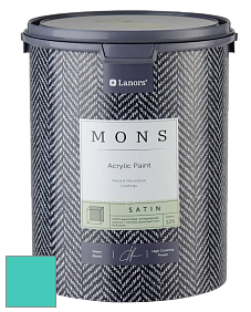 MONS SATIN PAINT – 100% акриловая полуматовая краска, 12% блеска цвет NCS S 1050-B60G 
