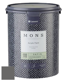 MONS SATIN PAINT – 100% акриловая полуматовая краска, 12% блеска цвет NCS S 7000-N 
