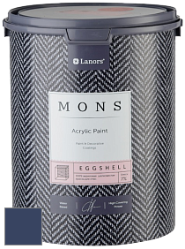 MONS EGGSHELL PAINT – 100% акриловая шелковисто-матовая краска, 7 % блеска цвет MONS 251 Полуночное солнце