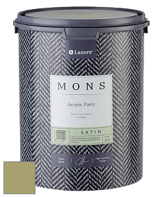 MONS SATIN PAINT – 100% акриловая полуматовая краска, 12% блеска цвет NCS S 3030-G60Y 