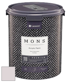 MONS PREMIUM PAINT – 100% акриловая интерьерная краска с шелковистым матовым блеском цвет NCS S 1005-R20B 