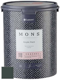 MONS EGGSHELL PAINT – 100% акриловая шелковисто-матовая краска, 7 % блеска цвет NCS S 8010-B90G 