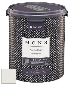 MONS PREMIUM PAINT – 100% акриловая интерьерная краска с шелковистым матовым блеском цвет MONS 115 Айсберг