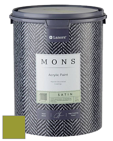 MONS SATIN PAINT – 100% акриловая полуматовая краска, 12% блеска цвет NCS S 2070-G50Y 