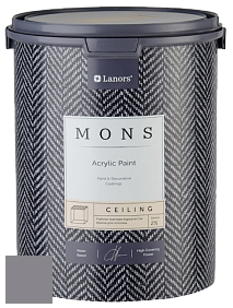 MONS CEILING PAINT – Aбсолютно матовая потолочная краска, 2% блеска цвет NCS S 5005-R50B 