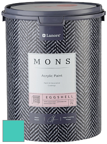 MONS EGGSHELL PAINT – 100% акриловая шелковисто-матовая краска, 7 % блеска цвет NCS S 1050-B60G 