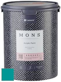MONS EGGSHELL PAINT – 100% акриловая шелковисто-матовая краска, 7 % блеска цвет NCS S 2555-B40G 