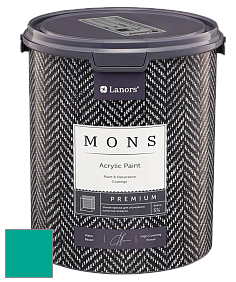 MONS PREMIUM PAINT – 100% акриловая интерьерная краска с шелковистым матовым блеском цвет NCS S 2060-B70G 