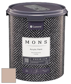 MONS PREMIUM PAINT – 100% акриловая интерьерная краска с шелковистым матовым блеском цвет MONS 110 Сандал