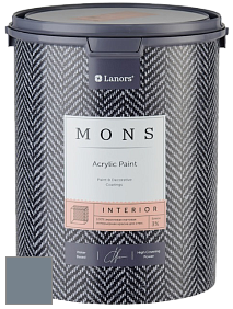 MONS INTERIOR PAINT – 100% акриловая глубоко матовая краска, 3% блеска цвет NCS S 5010-R90B 