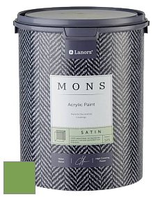 MONS SATIN PAINT – 100% акриловая полуматовая краска, 12% блеска цвет NCS S 2060-G30Y 