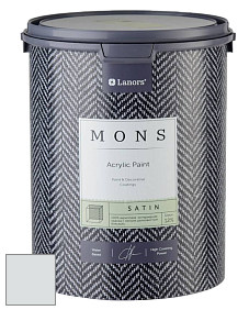 MONS SATIN PAINT – 100% акриловая полуматовая краска, 12% блеска цвет NCS S 1001-B 