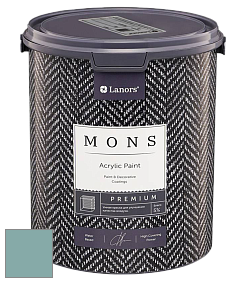 MONS PREMIUM PAINT – 100% акриловая интерьерная краска с шелковистым матовым блеском цвет NCS S 3020-B50G 