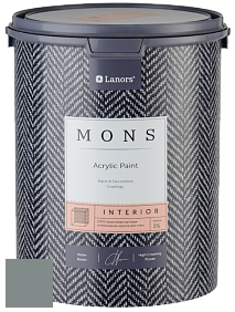 MONS INTERIOR PAINT – 100% акриловая глубоко матовая краска, 3% блеска цвет NCS S 5005-B80G 