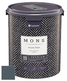 MONS PREMIUM PAINT – 100% акриловая интерьерная краска с шелковистым матовым блеском цвет NCS S 7010-R90B 