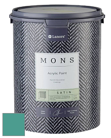 MONS SATIN PAINT – 100% акриловая полуматовая краска, 12% блеска цвет NCS S 3040-B70G 
