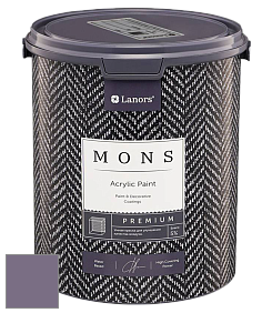 MONS PREMIUM PAINT – 100% акриловая интерьерная краска с шелковистым матовым блеском цвет NCS S 5020-R50B 