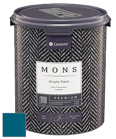 MONS PREMIUM PAINT – 100% акриловая интерьерная краска с шелковистым матовым блеском цвет NCS S 4550-B 