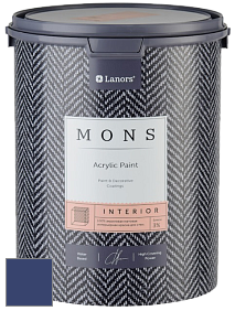 MONS INTERIOR PAINT – 100% акриловая глубоко матовая краска, 3% блеска цвет NCS S 5540-R70B 
