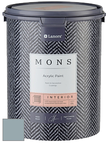 MONS INTERIOR PAINT – 100% акриловая глубоко матовая краска, 3% блеска цвет NCS S 3010-B10G 