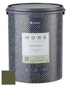 MONS SATIN PAINT – 100% акриловая полуматовая краска, 12% блеска цвет NCS S 6530-G50Y 