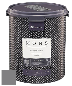 MONS PREMIUM PAINT – 100% акриловая интерьерная краска с шелковистым матовым блеском цвет NCS S 5502-R50B 