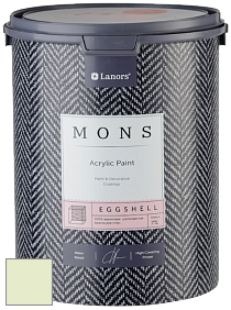 MONS EGGSHELL PAINT – 100% акриловая шелковисто-матовая краска, 7 % блеска цвет NCS S 0515-G40Y 