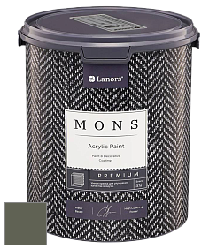 MONS PREMIUM PAINT – 100% акриловая интерьерная краска с шелковистым матовым блеском цвет NCS S 7010-G50Y 