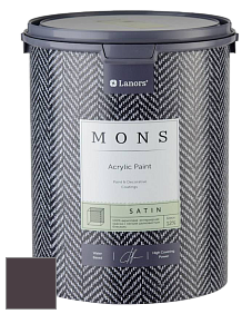 MONS SATIN PAINT – 100% акриловая полуматовая краска, 12% блеска цвет NCS S 8010-R30B 