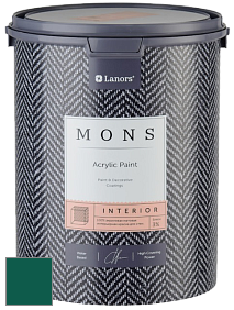 MONS INTERIOR PAINT – 100% акриловая глубоко матовая краска, 3% блеска цвет NCS S 5540-B80G 