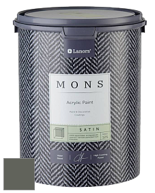 MONS SATIN PAINT – 100% акриловая полуматовая краска, 12% блеска цвет NCS S 7005-G50Y 