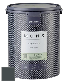 MONS SATIN PAINT – 100% акриловая полуматовая краска, 12% блеска цвет NCS S 8005-B20G 