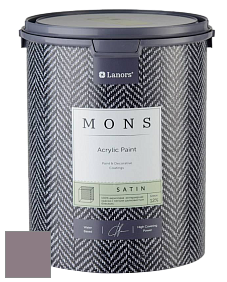 MONS SATIN PAINT – 100% акриловая полуматовая краска, 12% блеска цвет NCS S 5010-R30B 