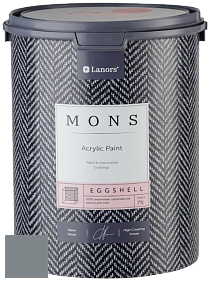 MONS EGGSHELL PAINT – 100% акриловая шелковисто-матовая краска, 7 % блеска цвет NCS S 5005-B 