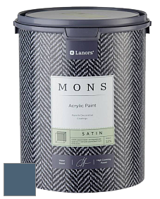 MONS SATIN PAINT – 100% акриловая полуматовая краска, 12% блеска цвет NCS S 6020-R90B 