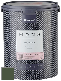 MONS EGGSHELL PAINT – 100% акриловая шелковисто-матовая краска, 7 % блеска цвет NCS S 7020-G30Y 