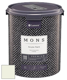 MONS PREMIUM PAINT – 100% акриловая интерьерная краска с шелковистым матовым блеском цвет NCS S 0505-G50Y 