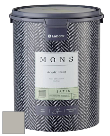MONS SATIN PAINT – 100% акриловая полуматовая краска, 12% блеска цвет MONS 130 Небо Лондона