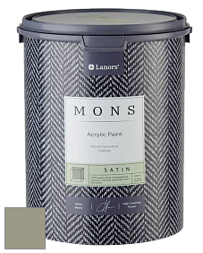 MONS SATIN PAINT – 100% акриловая полуматовая краска, 12% блеска цвет NCS S 4010-G70Y 