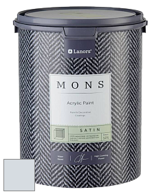 MONS SATIN PAINT – 100% акриловая полуматовая краска, 12% блеска цвет NCS S 1005-R80B 