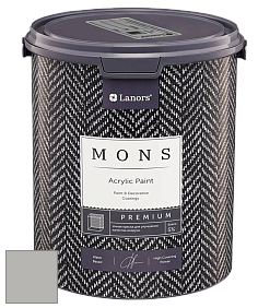 MONS PREMIUM PAINT – 100% акриловая интерьерная краска с шелковистым матовым блеском цвет MONS 138 Сумерки