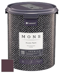 MONS PREMIUM PAINT – 100% акриловая интерьерная краска с шелковистым матовым блеском цвет NCS S 7020-R20B 