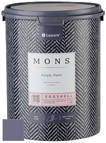 MONS EGGSHELL PAINT – 100% акриловая шелковисто-матовая краска, 7 % блеска цвет NCS S 5020-R60B 
