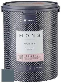 MONS EGGSHELL PAINT – 100% акриловая шелковисто-матовая краска, 7 % блеска цвет MONS 69 Черный жемчуг
